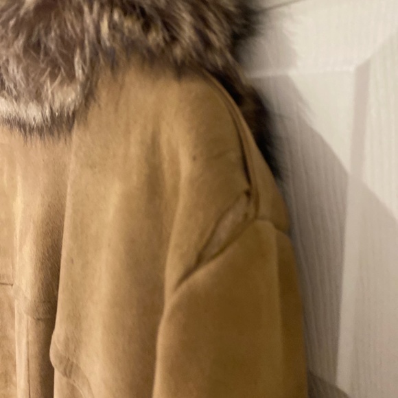 Fur suede coat - Picture 6 of 7